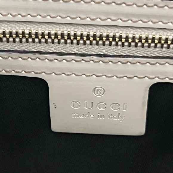 Vintage Gucci Britt Off White Hobo Shoulder Handbag Oversized GG 162740 - Picture 9 of 11